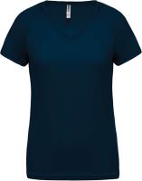 LADIES’ V-NECK SHORT SLEEVE SPORTS T-SHIRT 