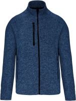 MEN'S FULL ZIP HEATHER JACKET Navy Melange