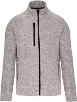 MEN'S FULL ZIP HEATHER JACKET Light Grey Mélange