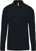 MEN'S LONG-SLEEVED PIQUÉ POLO SHIRT Navy