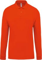 MEN'S LONG-SLEEVED PIQUÉ POLO SHIRT Orange