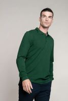 MEN'S LONG-SLEEVED POLO SHIRT Light Sand