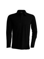 MEN'S LONG-SLEEVED POLO SHIRT Black