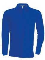 MEN'S LONG-SLEEVED POLO SHIRT Light Royal Blue