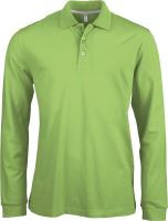 MEN'S LONG-SLEEVED POLO SHIRT Lime