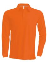 MEN'S LONG-SLEEVED POLO SHIRT Orange