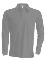 MEN'S LONG-SLEEVED POLO SHIRT Oxford Grey