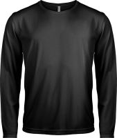 MEN'S LONG-SLEEVED SPORTS T-SHIRT Black