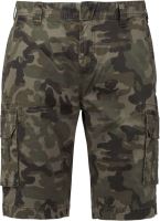 MEN'S MULTIPOCKET BERMUDA SHORTS Olive Camouflage