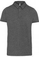 MEN'S SHORT SLEEVED JERSEY POLO SHIRT Grey Heather