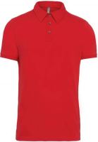MEN'S SHORT SLEEVED JERSEY POLO SHIRT Red