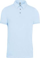 MEN'S SHORT SLEEVED JERSEY POLO SHIRT Sky Blue