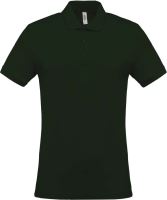 MEN'S SHORT-SLEEVED PIQUÉ POLO SHIRT Forest Green