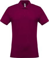 MEN'S SHORT-SLEEVED PIQUÉ POLO SHIRT Wine