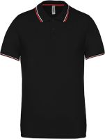 MEN'S SHORT-SLEEVED POLO SHIRT Black/Red/White