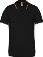 MEN'S SHORT-SLEEVED POLO SHIRT Black/Red/Yellow