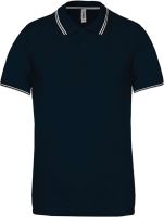 MEN'S SHORT-SLEEVED POLO SHIRT Navy/Light Grey/White