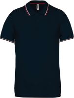 MEN'S SHORT-SLEEVED POLO SHIRT Navy/Wine/White