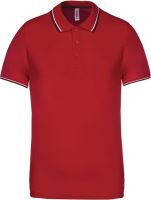 MEN'S SHORT-SLEEVED POLO SHIRT Red/Navy/White