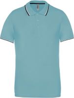 MEN'S SHORT-SLEEVED POLO SHIRT Sky Blue/Navy/White