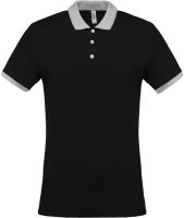 MEN'S TWO-TONE PIQUÉ POLO SHIRT 