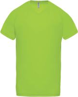 MEN’S V-NECK SHORT SLEEVE SPORTS T-SHIRT Lime