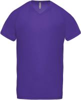 MEN’S V-NECK SHORT SLEEVE SPORTS T-SHIRT Violet