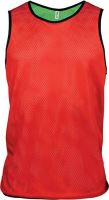 MULTI-SPORTS REVERSIBLE BIB Sporty Red/Fluorescent Green