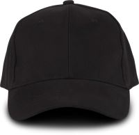 OEKOTEX CERTIFIED 6 PANEL CAP Black