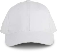 OEKOTEX CERTIFIED 6 PANEL CAP White