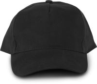 OKEOTEX CERTIFIED 5 PANEL CAP Black