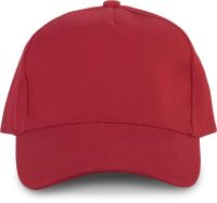 OKEOTEX CERTIFIED 5 PANEL CAP Red
