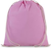 ORGANIC COTTON SMALL DRAWSTRING BAG Dark Pink