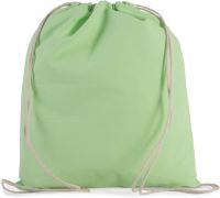 ORGANIC COTTON SMALL DRAWSTRING BAG Pistachio Green