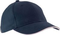 ORLANDO - OEKOTEX CERTIFIED 6 PANEL CAP Navy/Pink