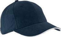 ORLANDO - OEKOTEX CERTIFIED 6 PANEL CAP Navy/White