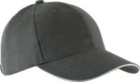 ORLANDO - OEKOTEX CERTIFIED 6 PANEL CAP Slate Grey/Light Grey