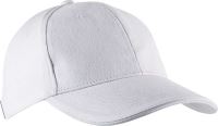 ORLANDO - OEKOTEX CERTIFIED 6 PANEL CAP White/White