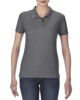 PERFORMANCE® LADIES' DOUBLE PIQUÉ POLO Charcoal