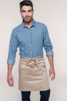 POLYCOTTON MID-LENGTH APRON Navy