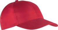 POLYESTER CAP - 6 PANELS Red