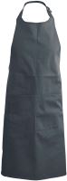 POLYESTER COTTON APRON WITH POCKET Dark Grey