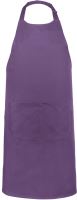 POLYESTER COTTON APRON WITH POCKET Purple