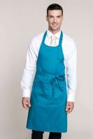 POLYESTER COTTON APRON WITH POCKET Black Denim