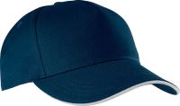 SANDWICH PEAK CAP - 5 PANELS Navy/Yellow