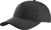 SANDWICH PEAK CAP - 5 PANELS Dark Grey/Black