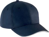 SANDWICH PEAK CAP - 6 PANELS Navy/White