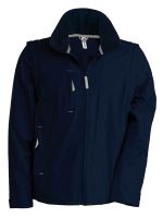 SCORE - DETACHABLE-SLEEVED BLOUSON JACKET Navy/Grey