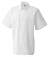 SHORT SLEEVE CHEF'S JACKET White