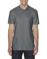SOFTSTYLE® ADULT DOUBLE PIQUÉ POLO Charcoal